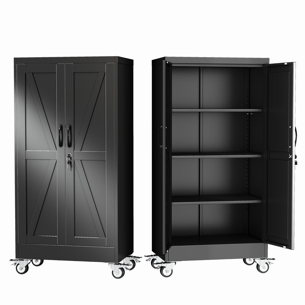 GAIOUS Cabinet with Wheel and Lock