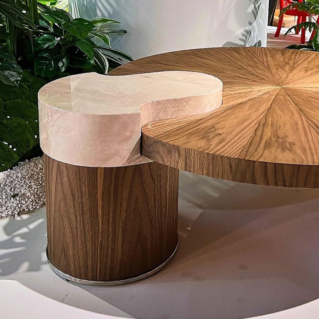 European-Style Retro Coffee Table for Living Room & Small Spaces