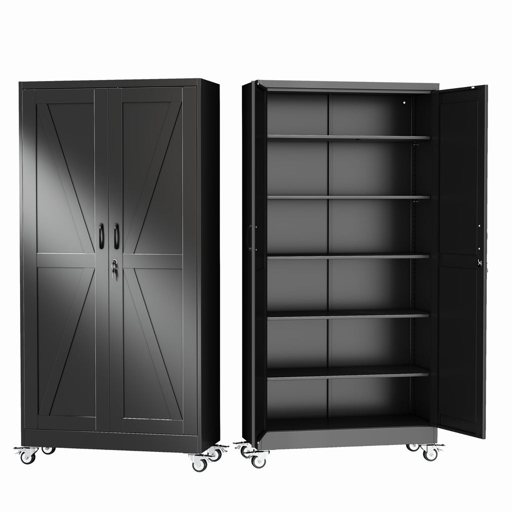 GAIOUS Cabinet with Wheel and Lock