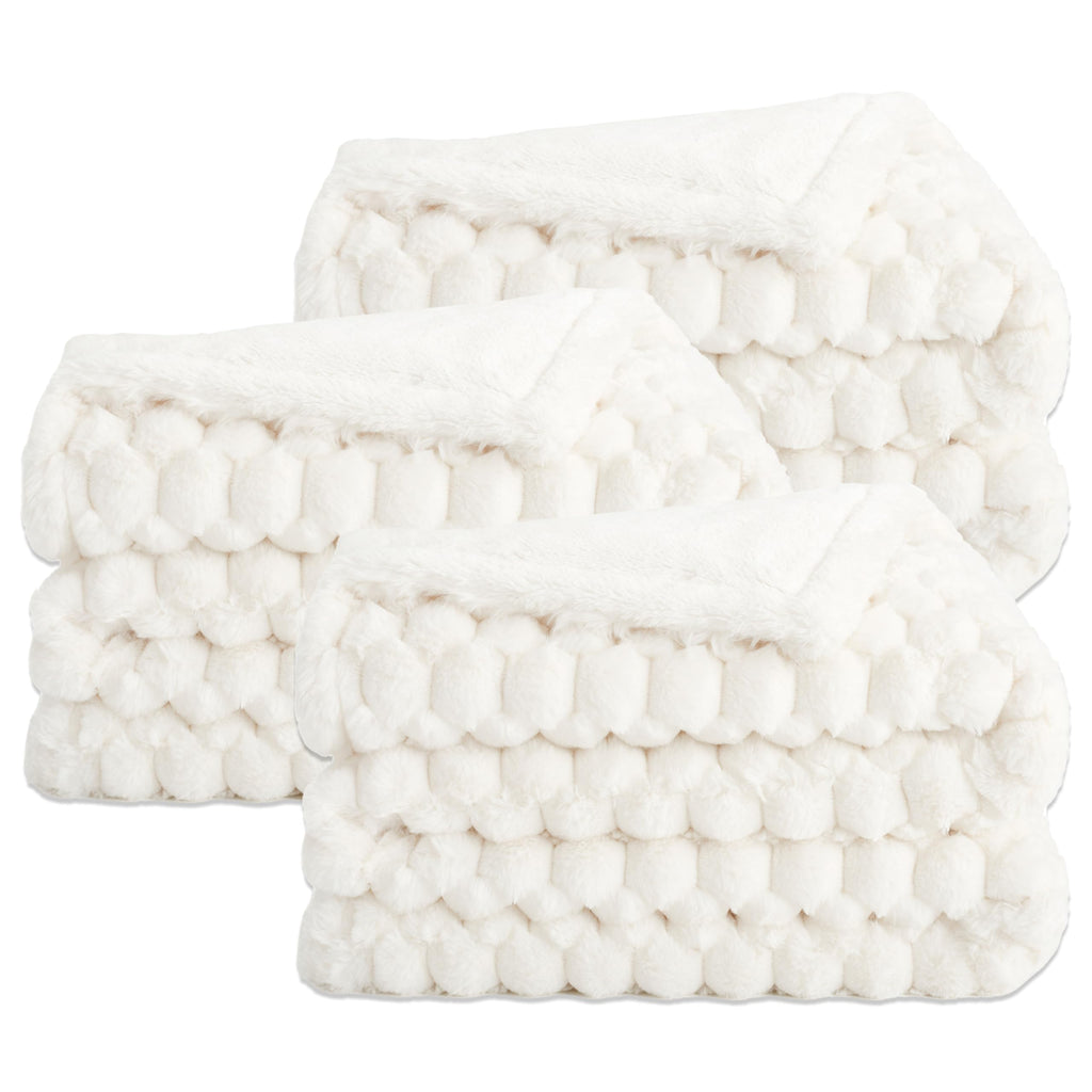 Plush Faux Fur Throw Blanket
