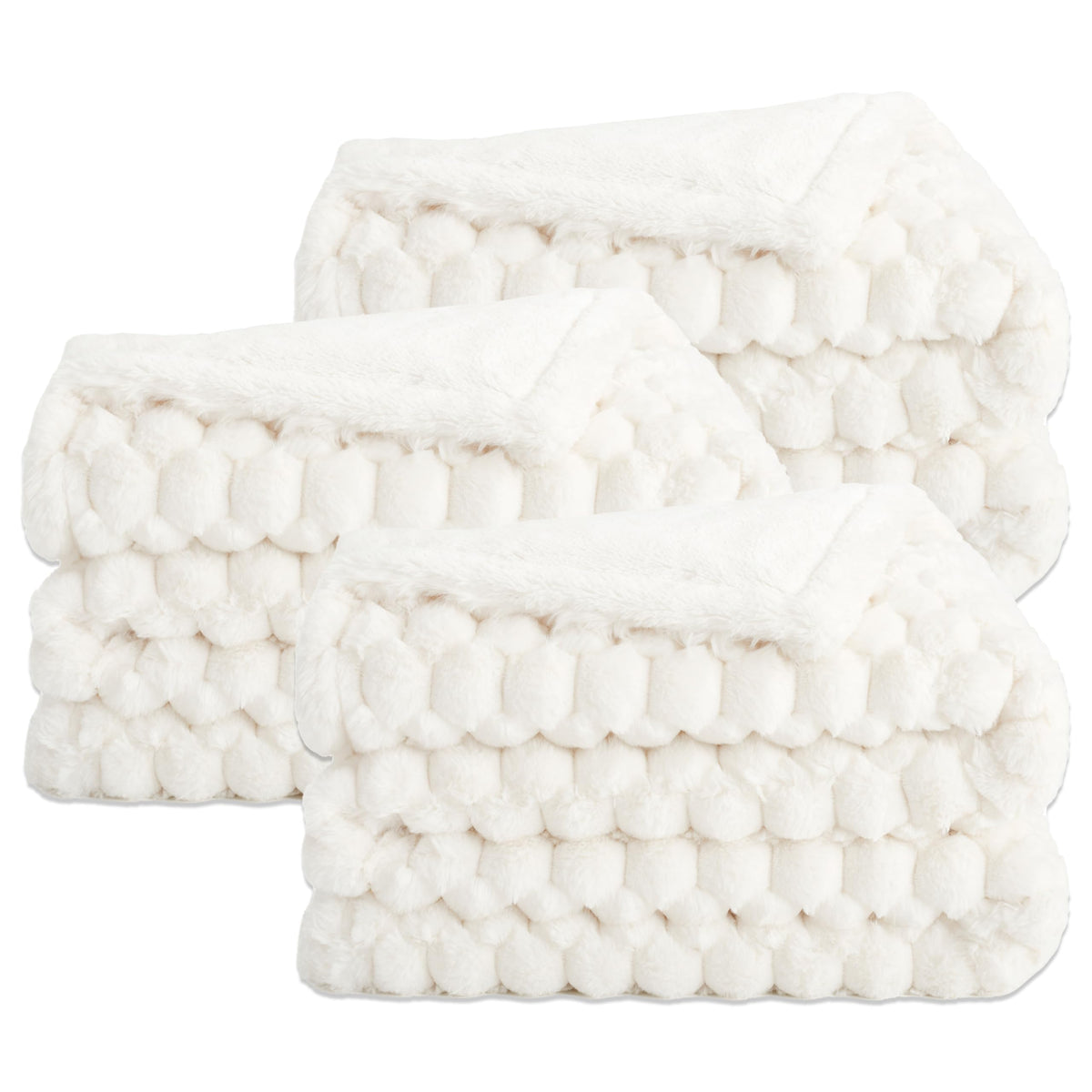 Plush Faux Fur Throw Blanket