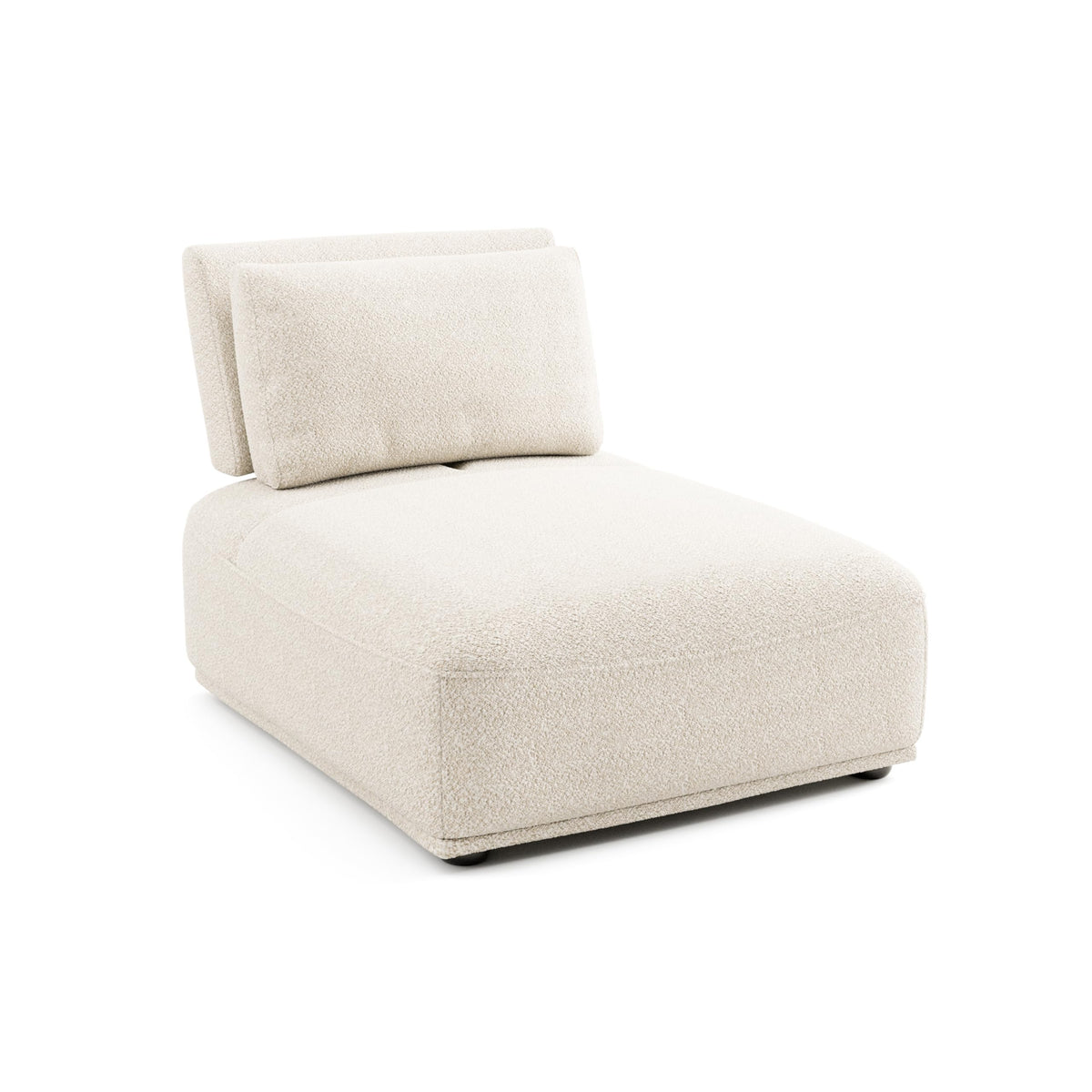 Modern Modular Sectional Sofa with Adjustable Backrest & Ottoman