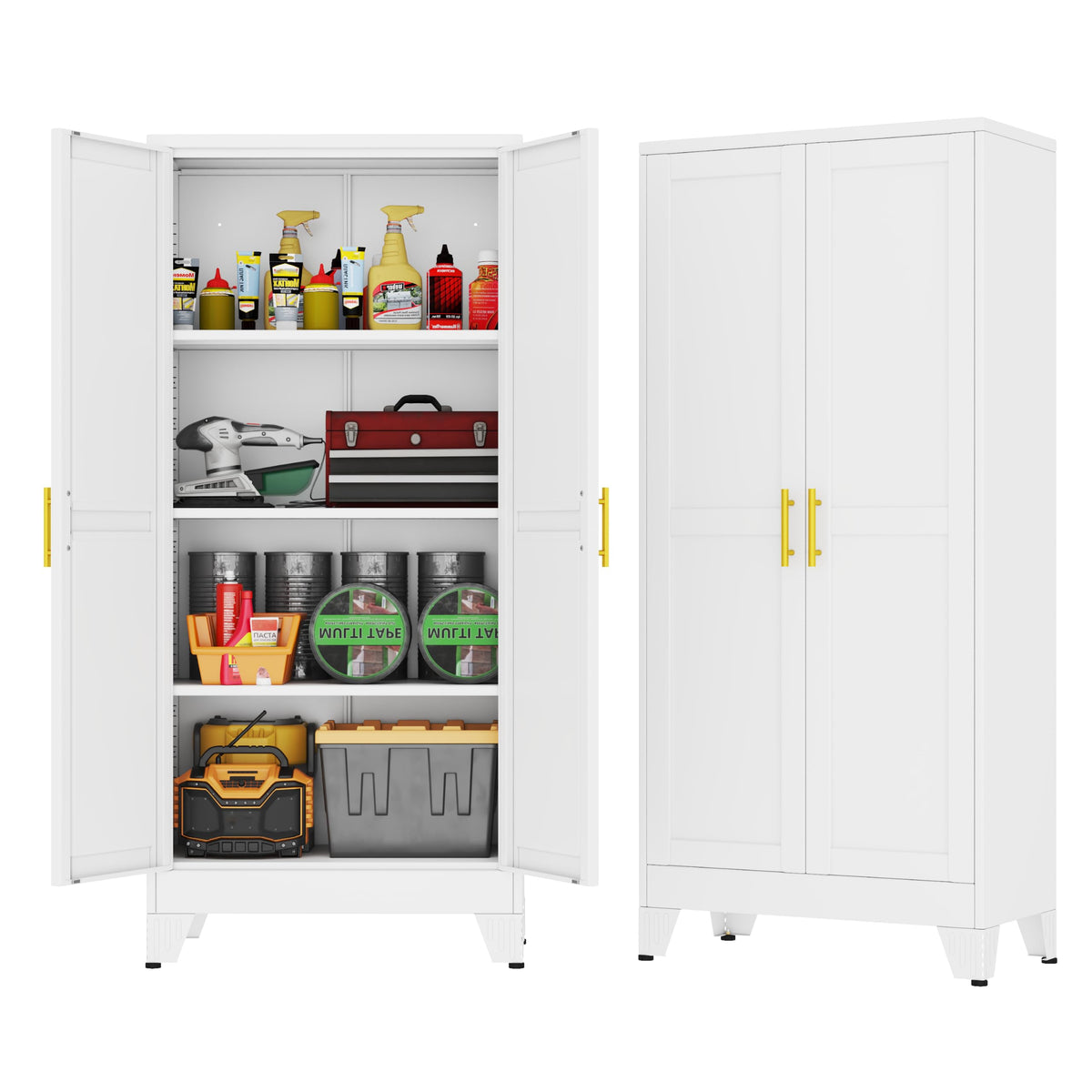 GAIOUS Cabinet with Wheel and Lock