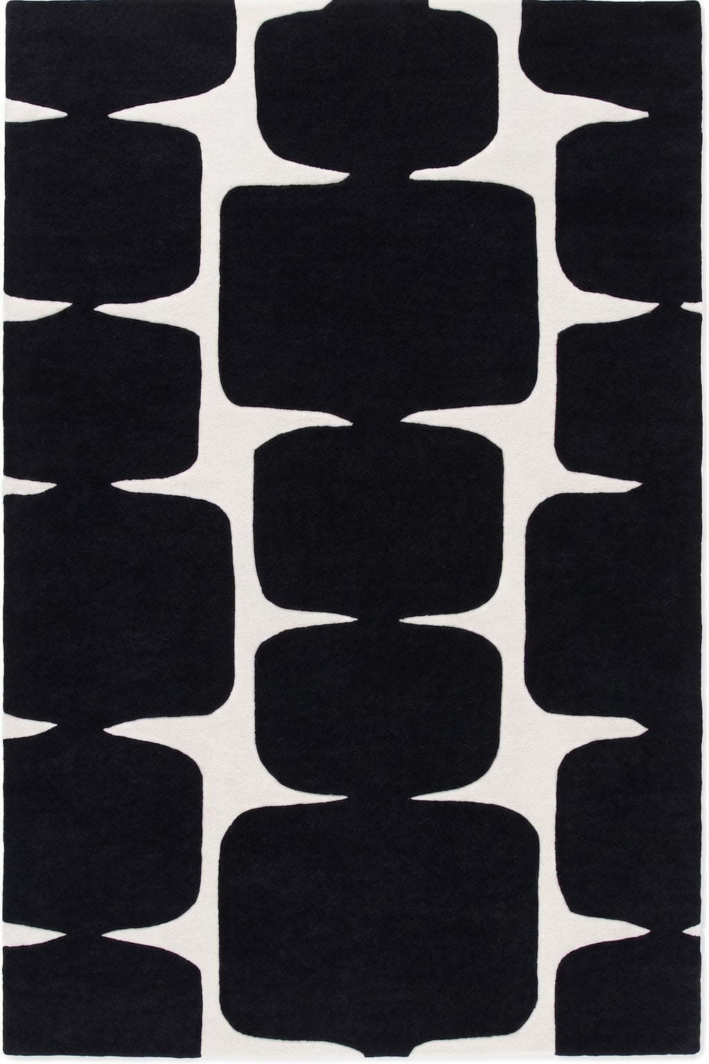 Abstract Geometric Wool Area Rug