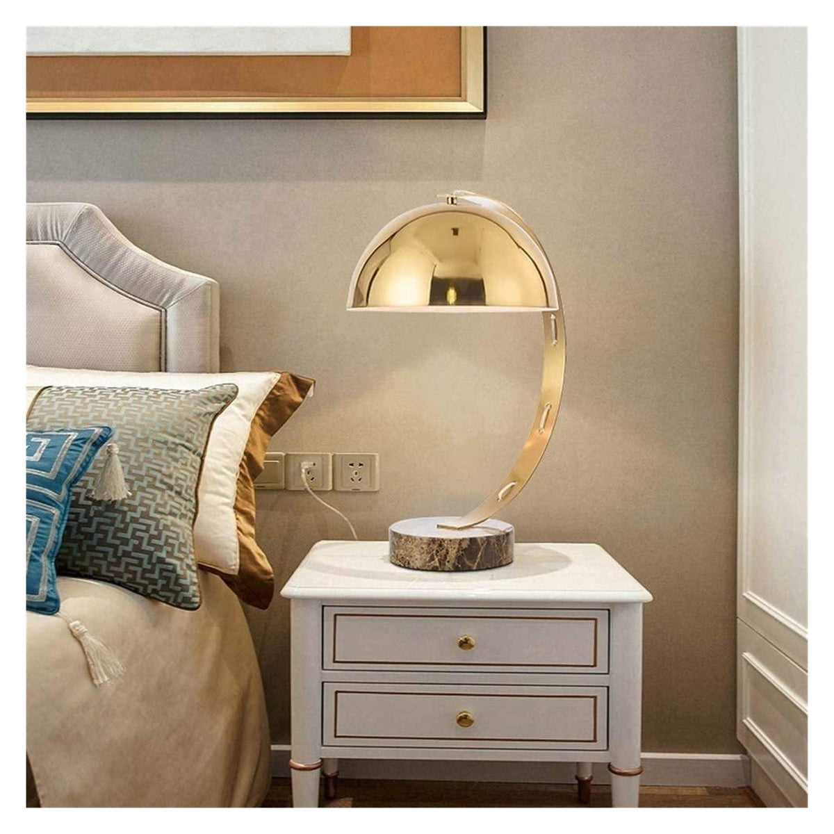 Nordic Marble & Iron Table Lamp