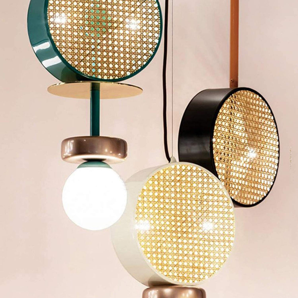 Multicolor 6-Light LED Pendant Lamp