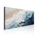 Abstract Coastal Waves Canvas Wall Art