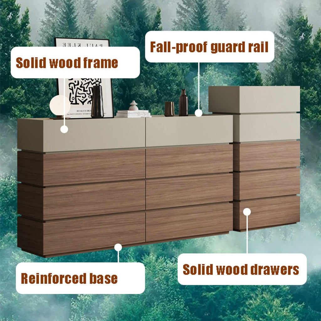 8-Drawer Wooden Storage Dresser