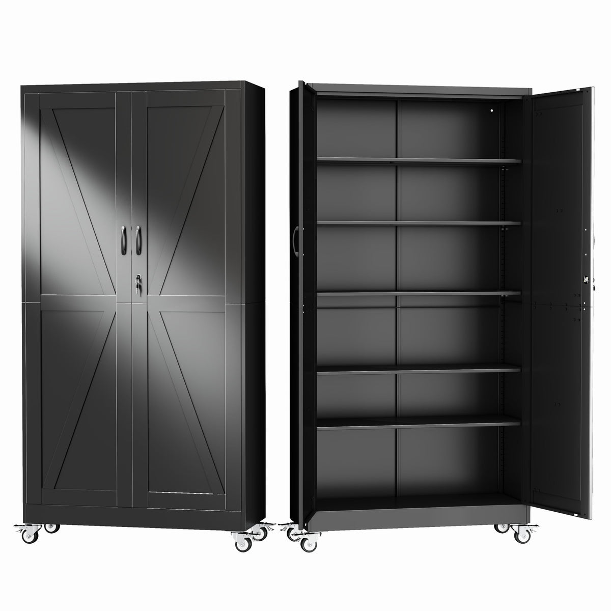 GAIOUS Cabinet with Wheel and Lock