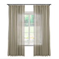 Linen Textured Blackout Curtains Set of 2