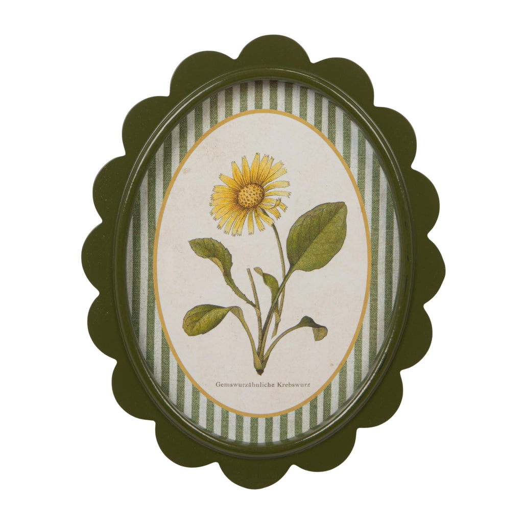 9-Piece Scalloped Wood-Framed Wall Art Set