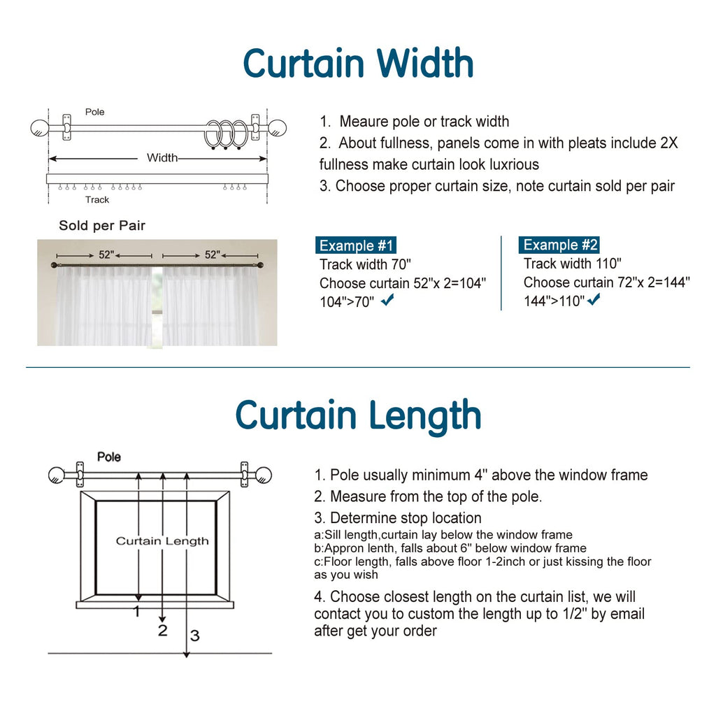 LETAU Pleated Real Linen Curtains