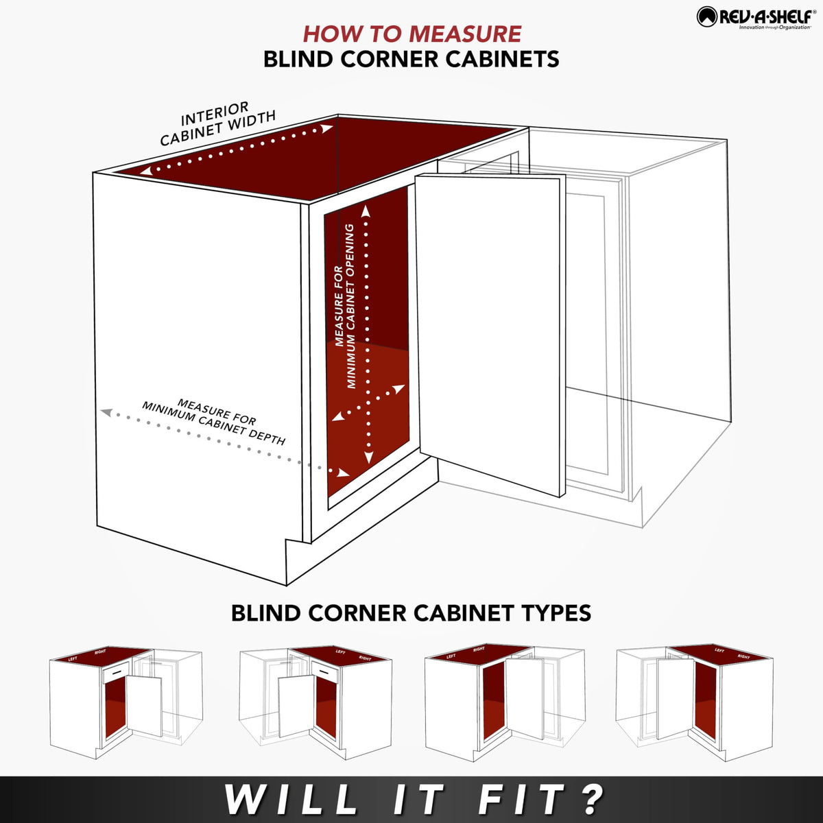 Two-Tier Blind Corner Cabinet Organizer with 4 Shelves