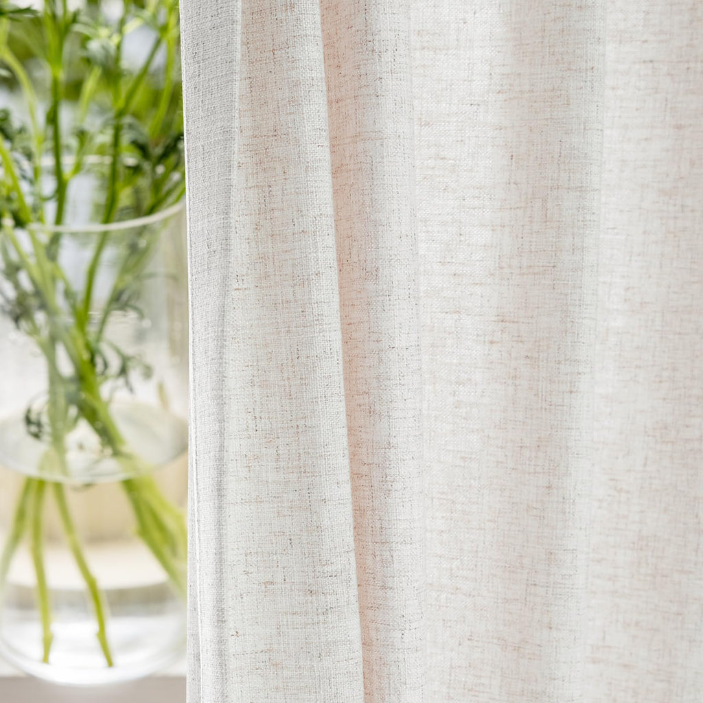 LETAU Pleated Real Linen Curtains