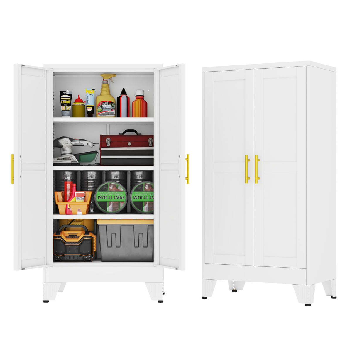 GAIOUS Cabinet with Wheel and Lock