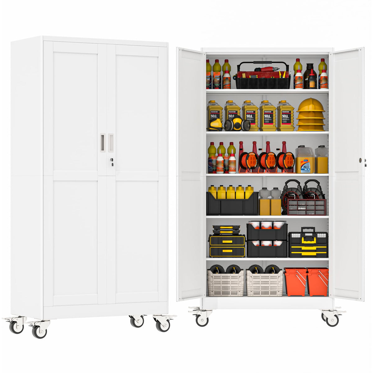 GAIOUS Cabinet with Wheel and Lock
