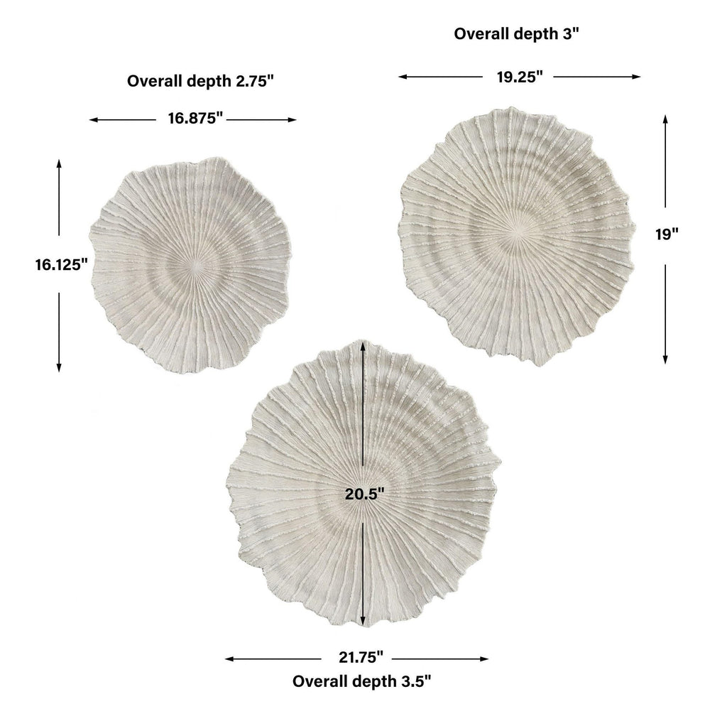 Uttermost Ocean Gems 20.5 Inch Wall Decor (Set of 3) 04351