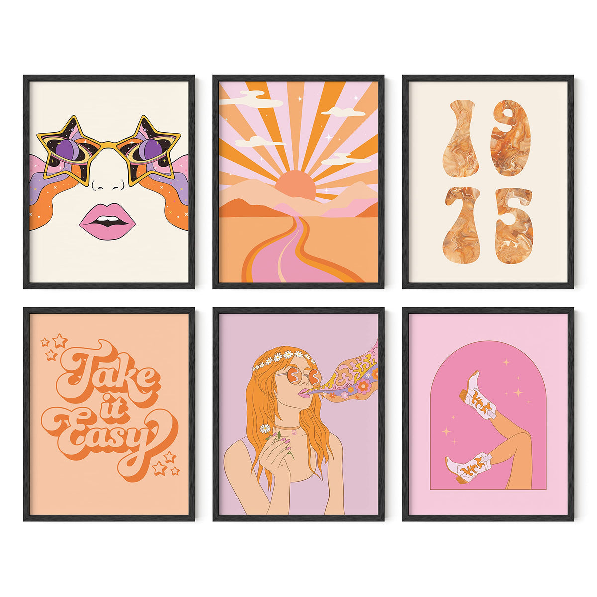Gallery Wall Art Set of 6