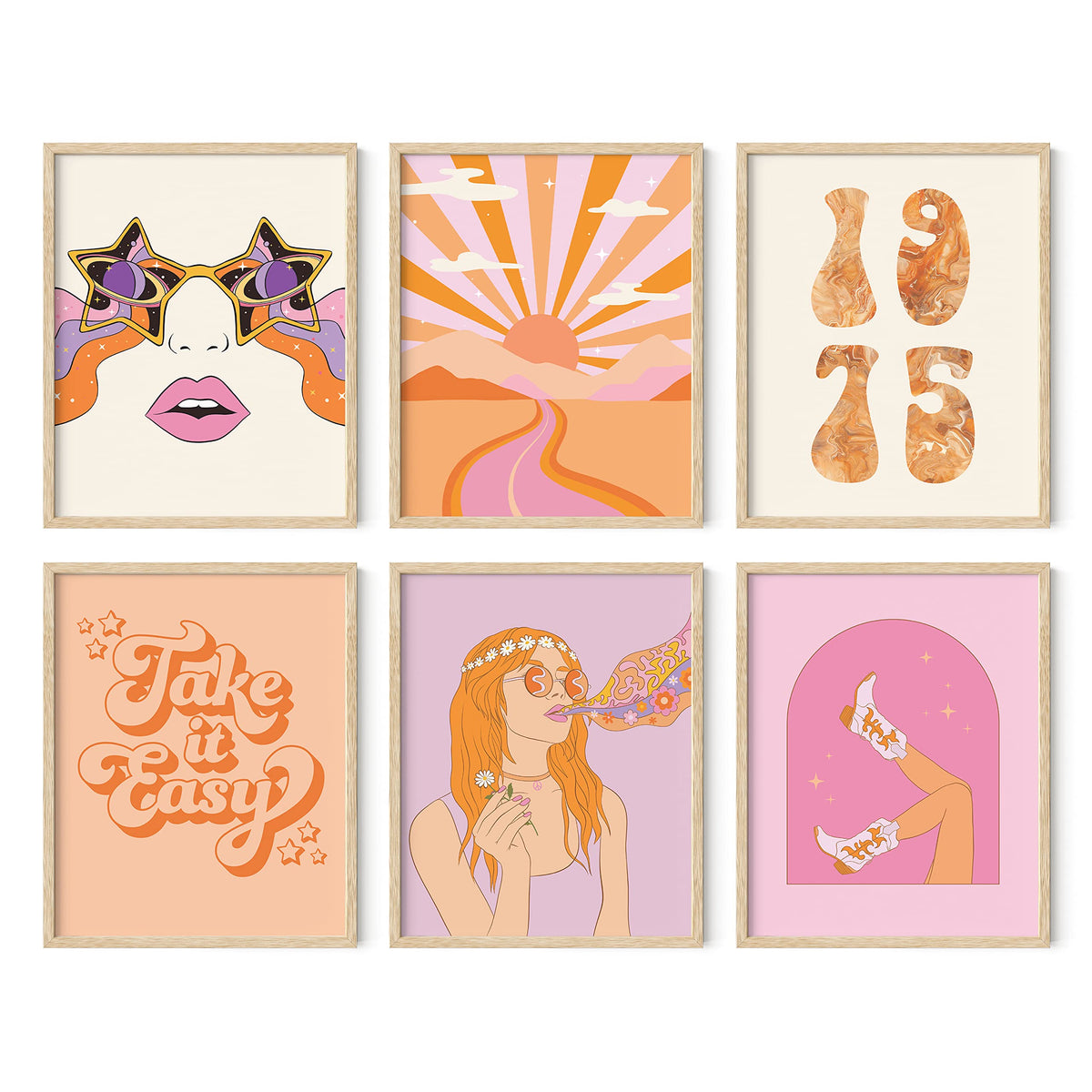 Gallery Wall Art Set of 6