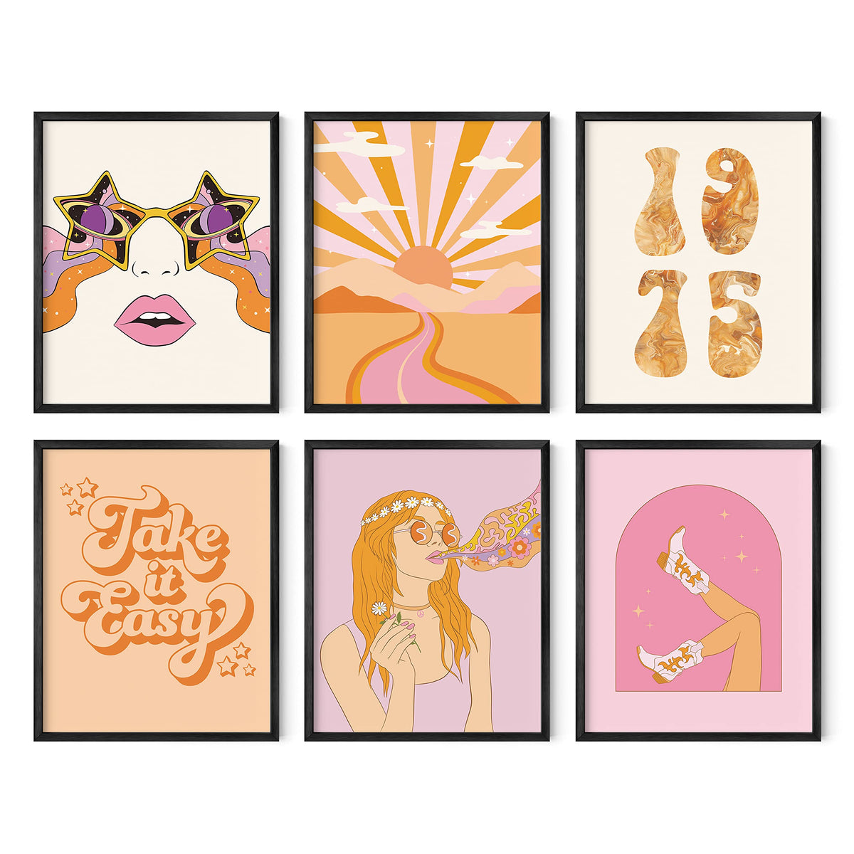 Gallery Wall Art Set of 6