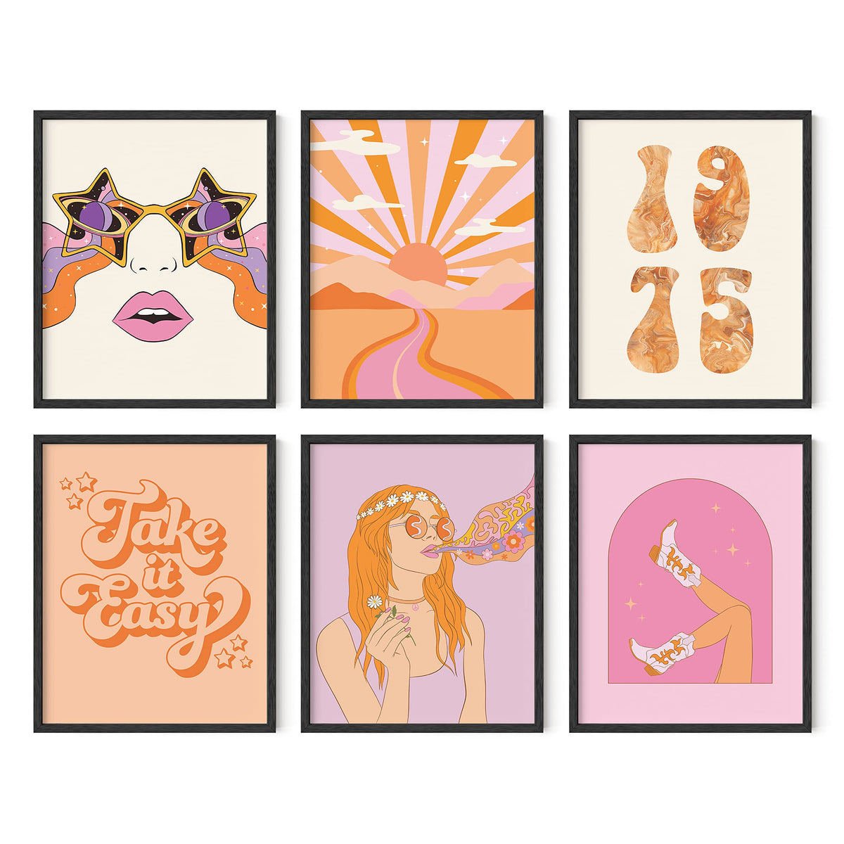 Gallery Wall Art Set of 6