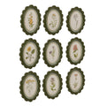 9-Piece Scalloped Wood-Framed Wall Art Set