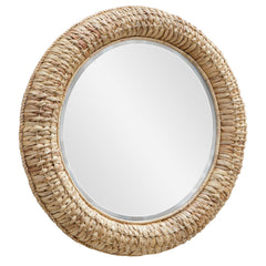 Uttermost Twisted Seagrass Round Mirror 36 Inch Tall and 36 Inch Wide 08179