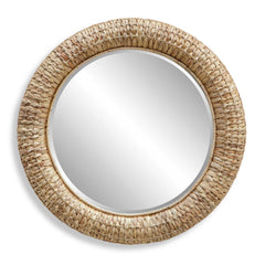 Uttermost Twisted Seagrass Round Mirror 36 Inch Tall and 36 Inch Wide 08179