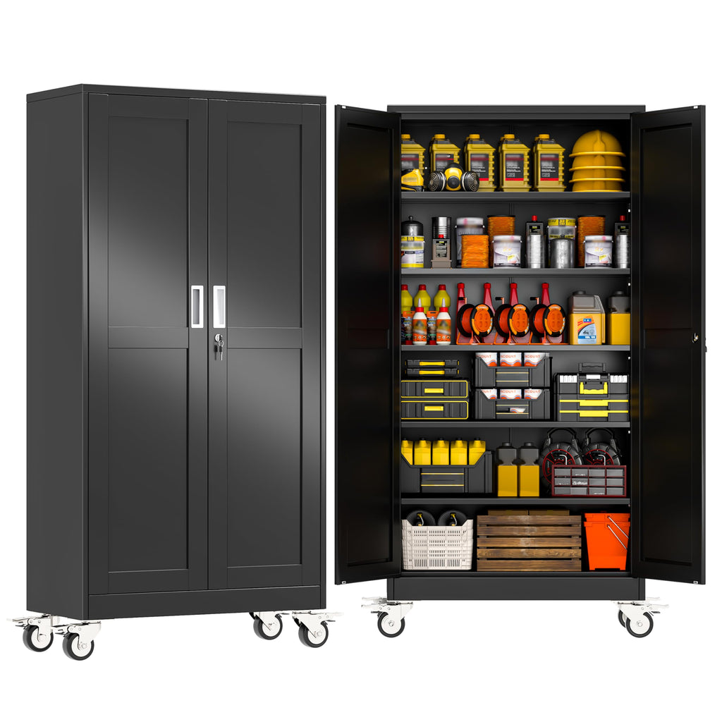 GAIOUS Cabinet with Wheel and Lock
