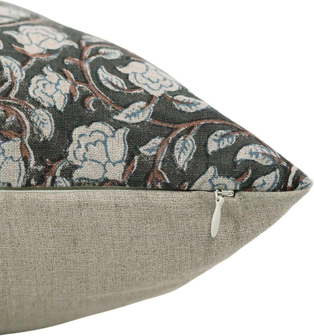 Floral Print Throw Pillow Covers Set of 3