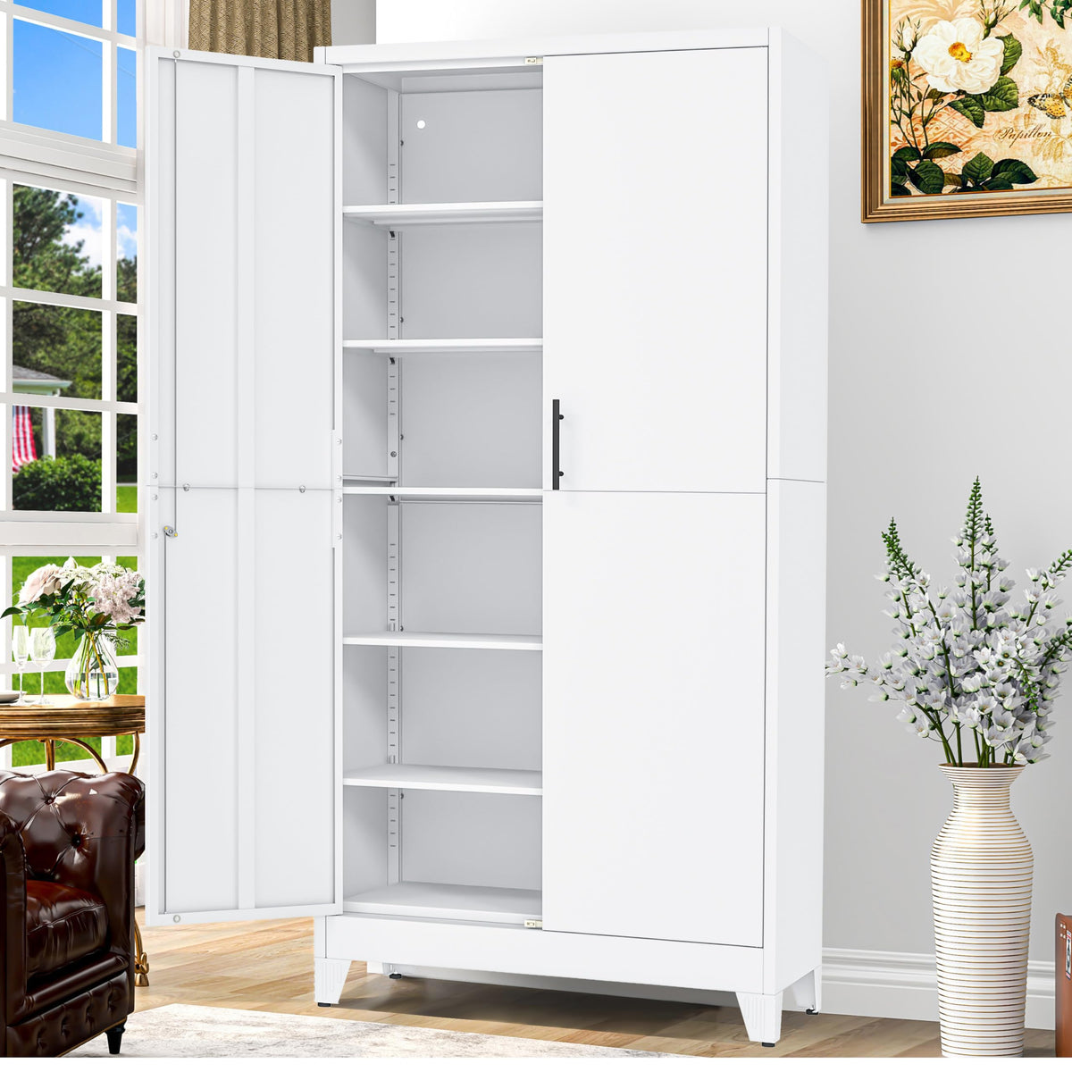 GAIOUS Cabinet with Wheel and Lock