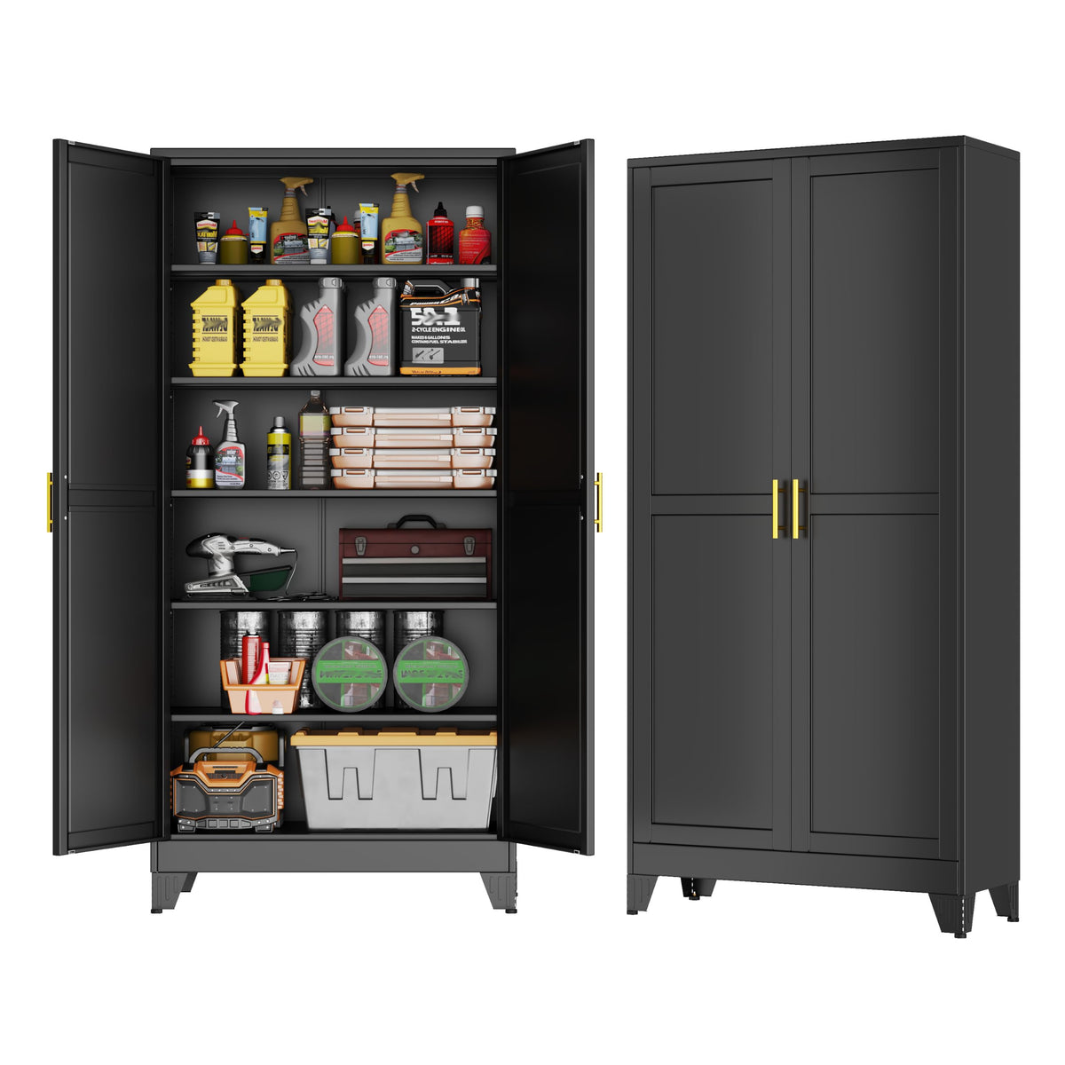 GAIOUS Cabinet with Wheel and Lock