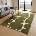 Abstract Geometric Wool Area Rug