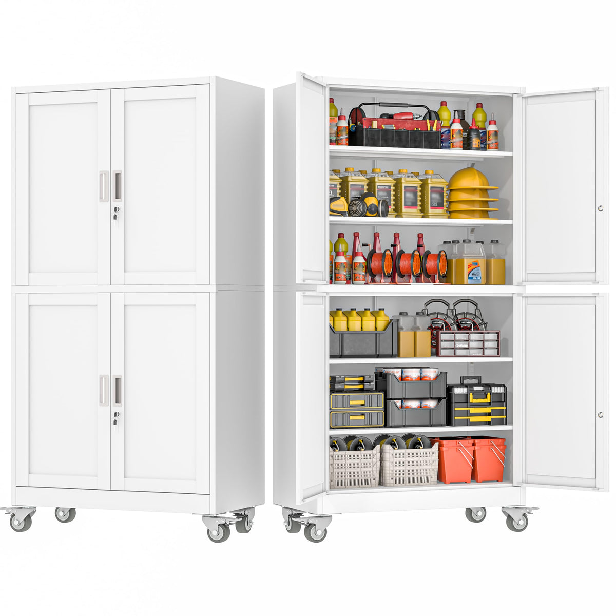 GAIOUS Cabinet with Wheel and Lock
