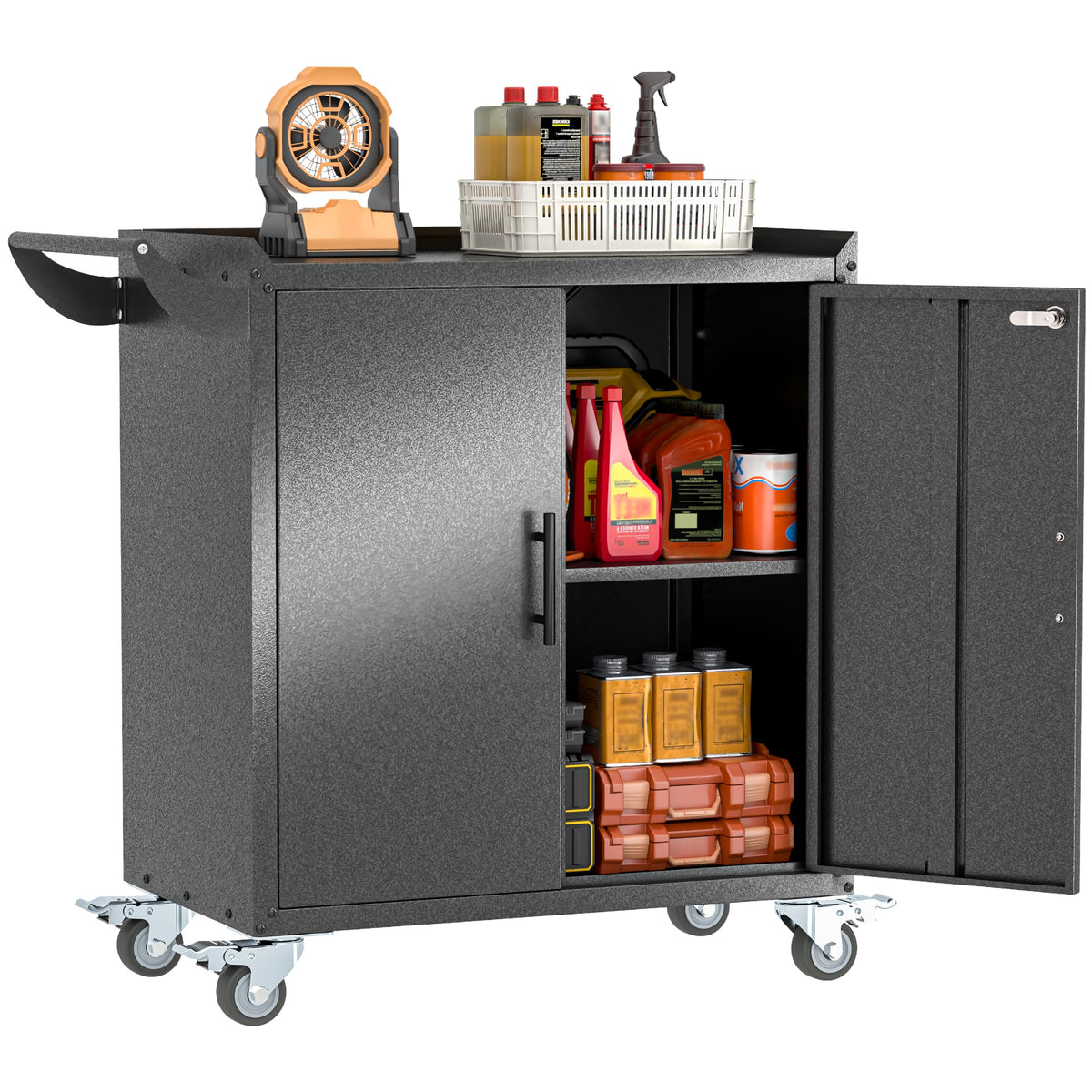 GAIOUS Cabinet with Wheel and Lock