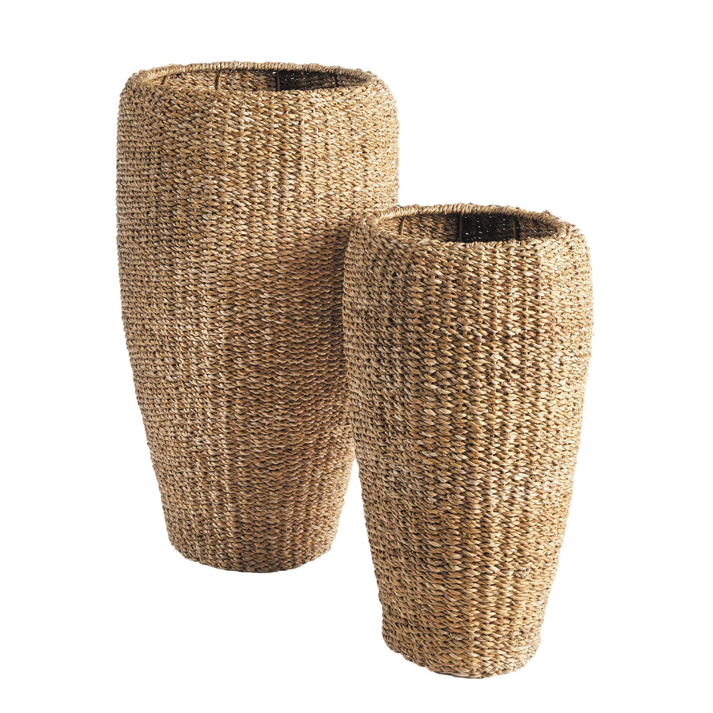 Tall Woven Seagrass Planter Set of 2