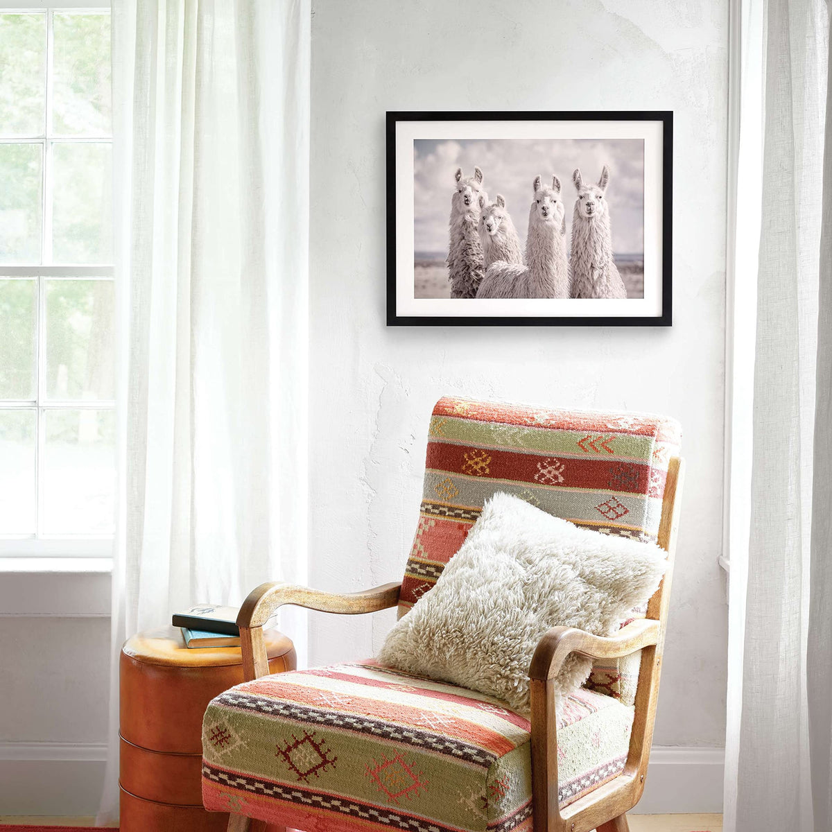 Solid Linen Curtain Panel
