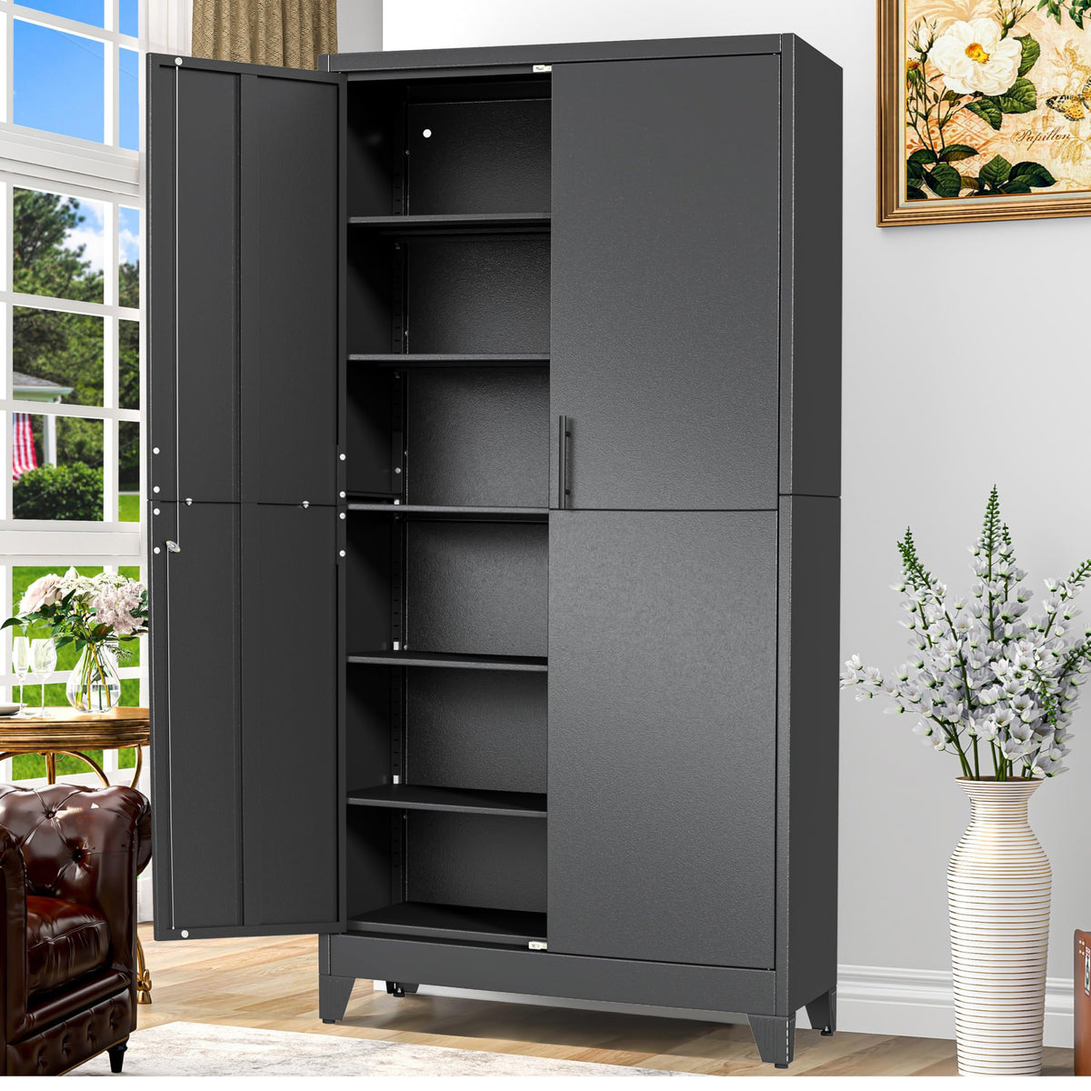 GAIOUS Cabinet with Wheel and Lock