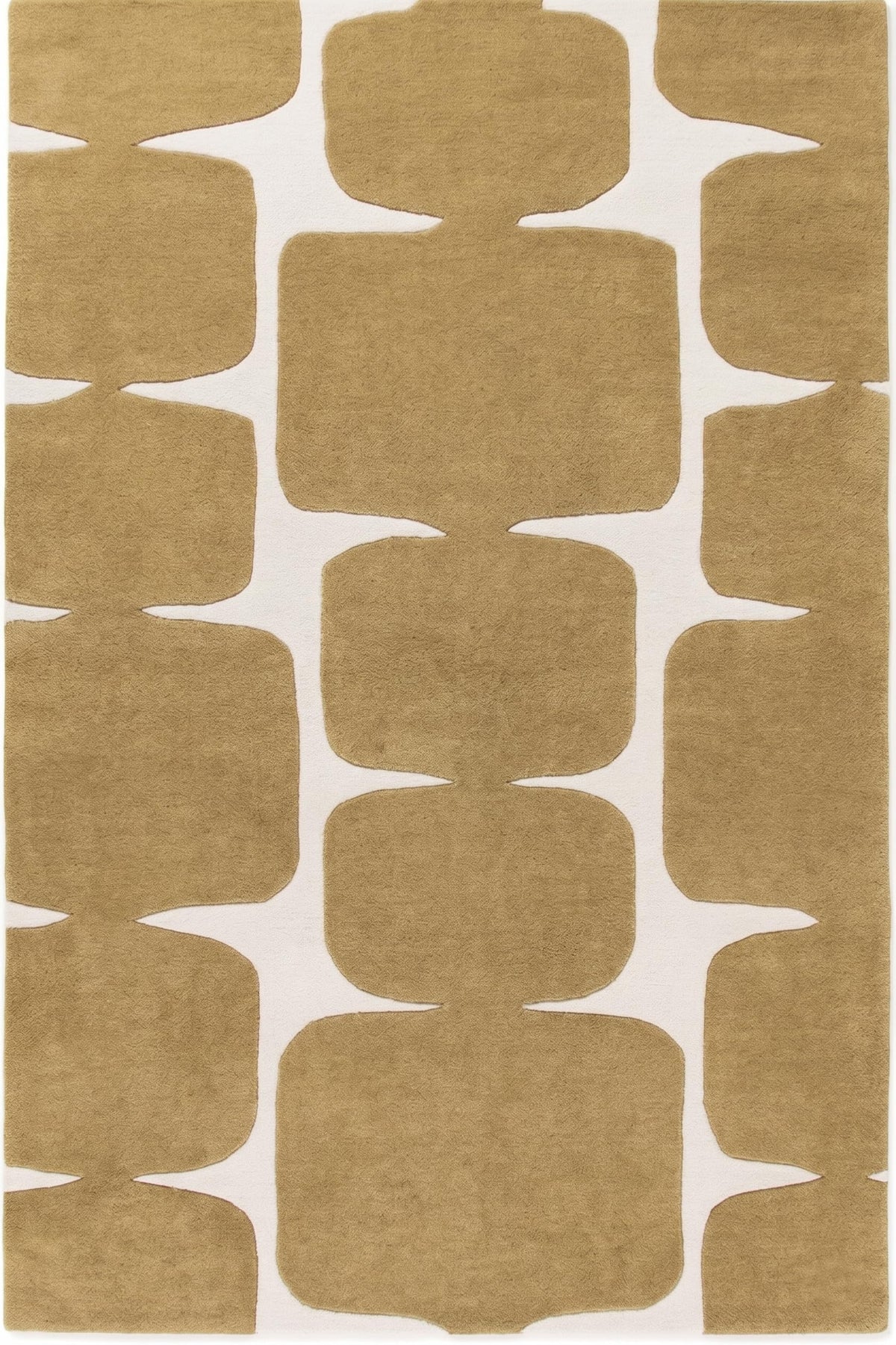 Abstract Geometric Wool Area Rug