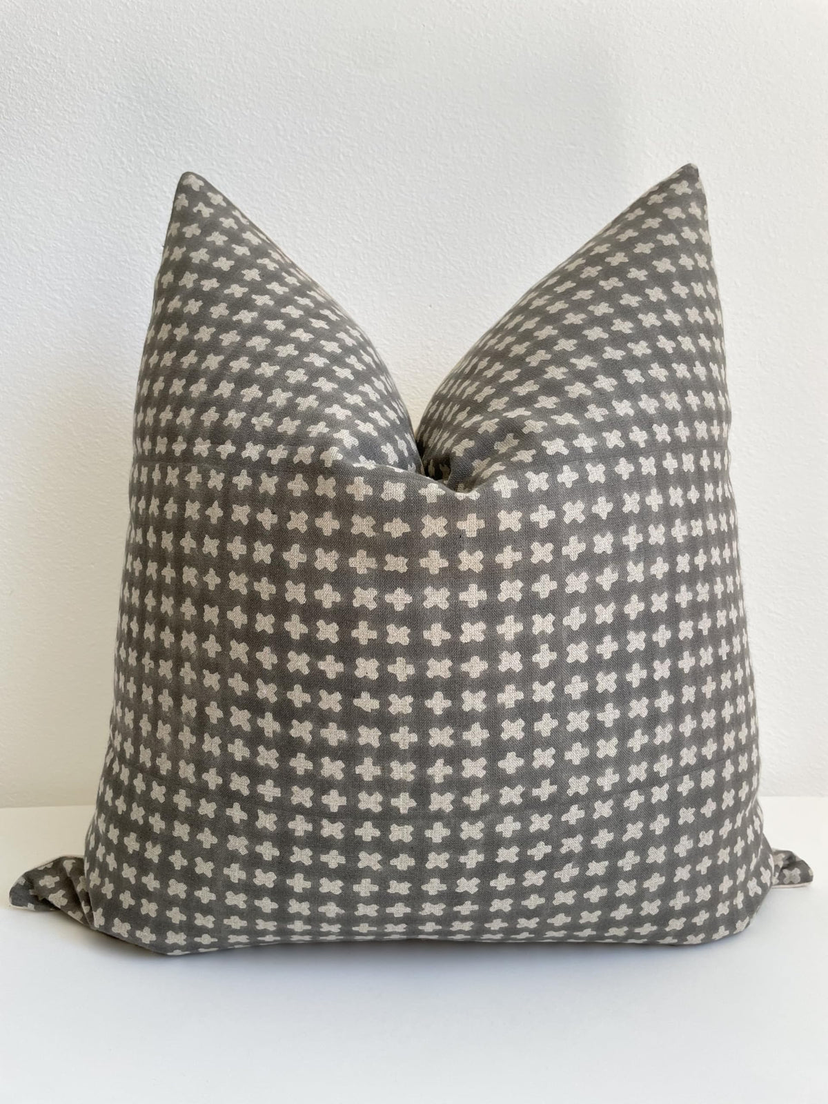 Hand-Printed Linen Pillow Covers Set of 3